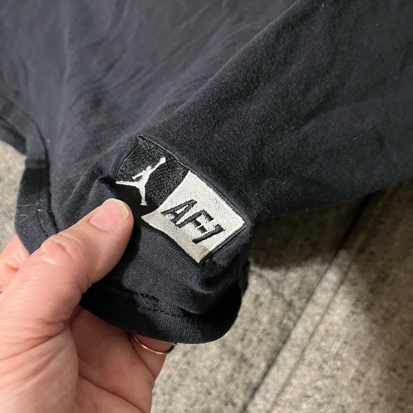 Vintage Athletic Wear Black Short Sleeve Shirt by Nike Air Jordan AF-1  XXX 3XL - Picture 3 of 4